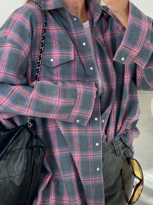 Stylish baggy flannel