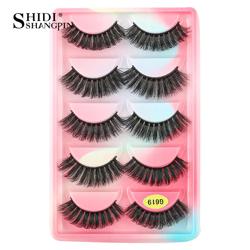 False Eyelashes Soft Faux Mink Lashes Reusable Natural