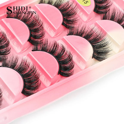 False Eyelashes Soft Faux Mink Lashes Reusable Natural