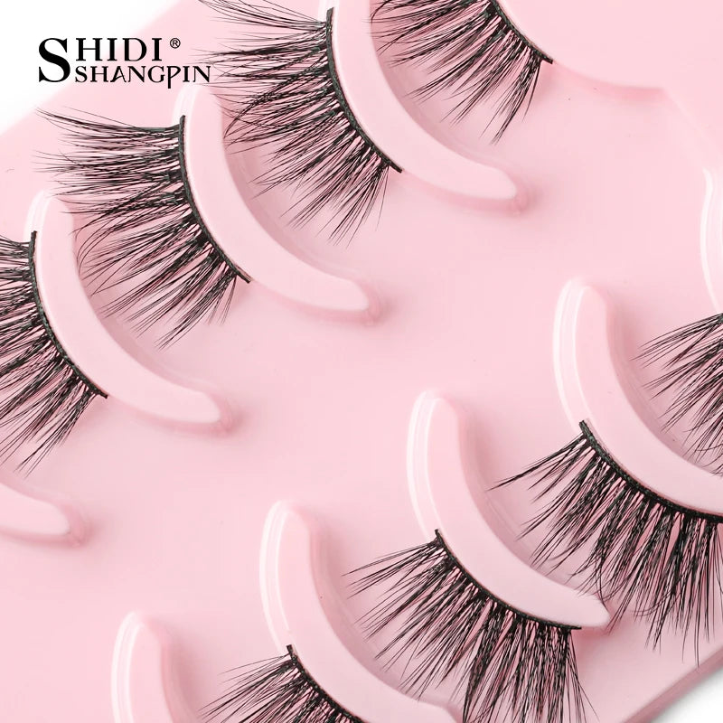 False Eyelashes Soft Faux Mink Lashes Reusable Natural