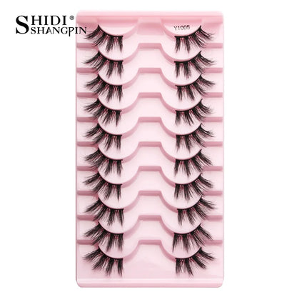 False Eyelashes Soft Faux Mink Lashes Reusable Natural