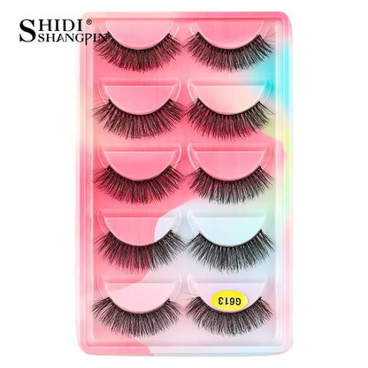 False Eyelashes Soft Faux Mink Lashes Reusable Natural