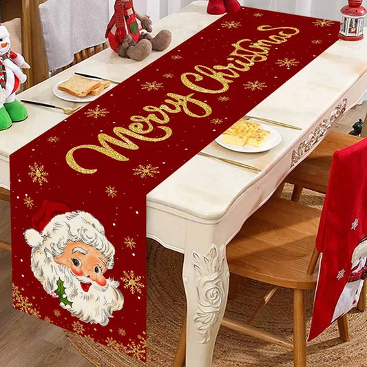 Santa Claus Christmas Table Runner Christmas Decorations