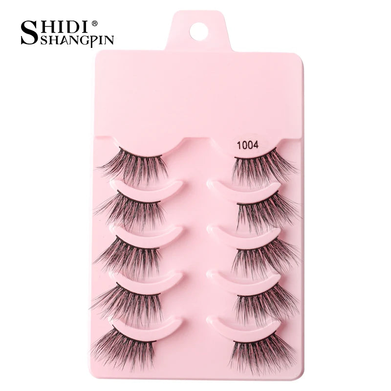 False Eyelashes Soft Faux Mink Lashes Reusable Natural