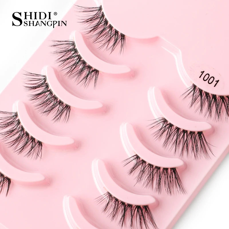 False Eyelashes Soft Faux Mink Lashes Reusable Natural