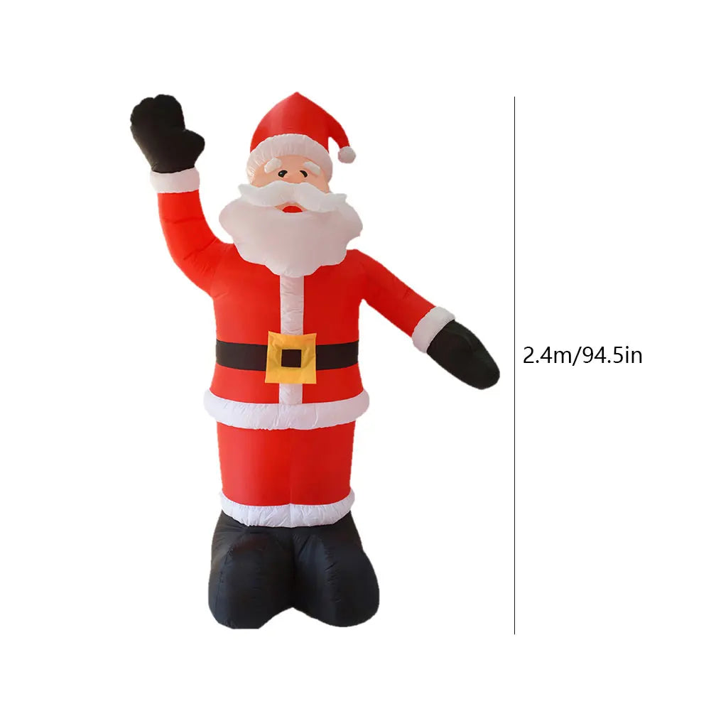 Santa Claus Waving Hand Inflate Model Christmas Decoration