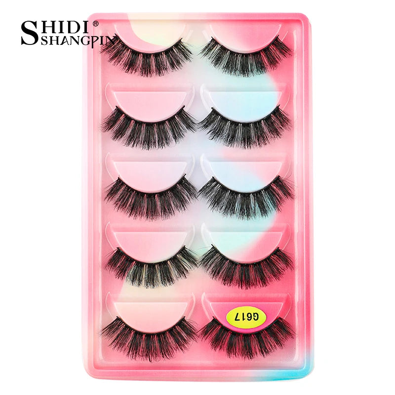 False Eyelashes Soft Faux Mink Lashes Reusable Natural