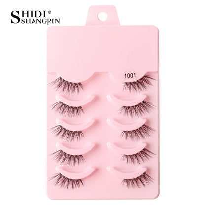 False Eyelashes Soft Faux Mink Lashes Reusable Natural