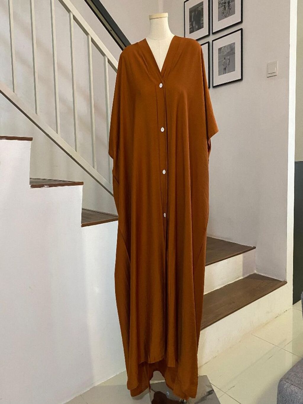 Kaftan Summer V-Neck Premium Linen Fabric