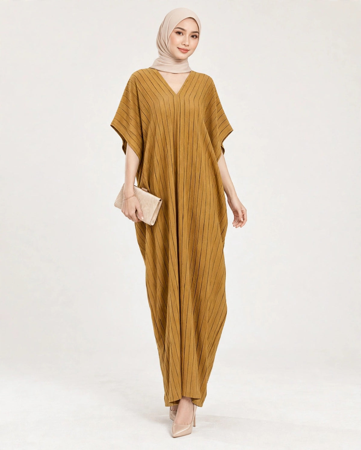 Printed Ironless Kaftan