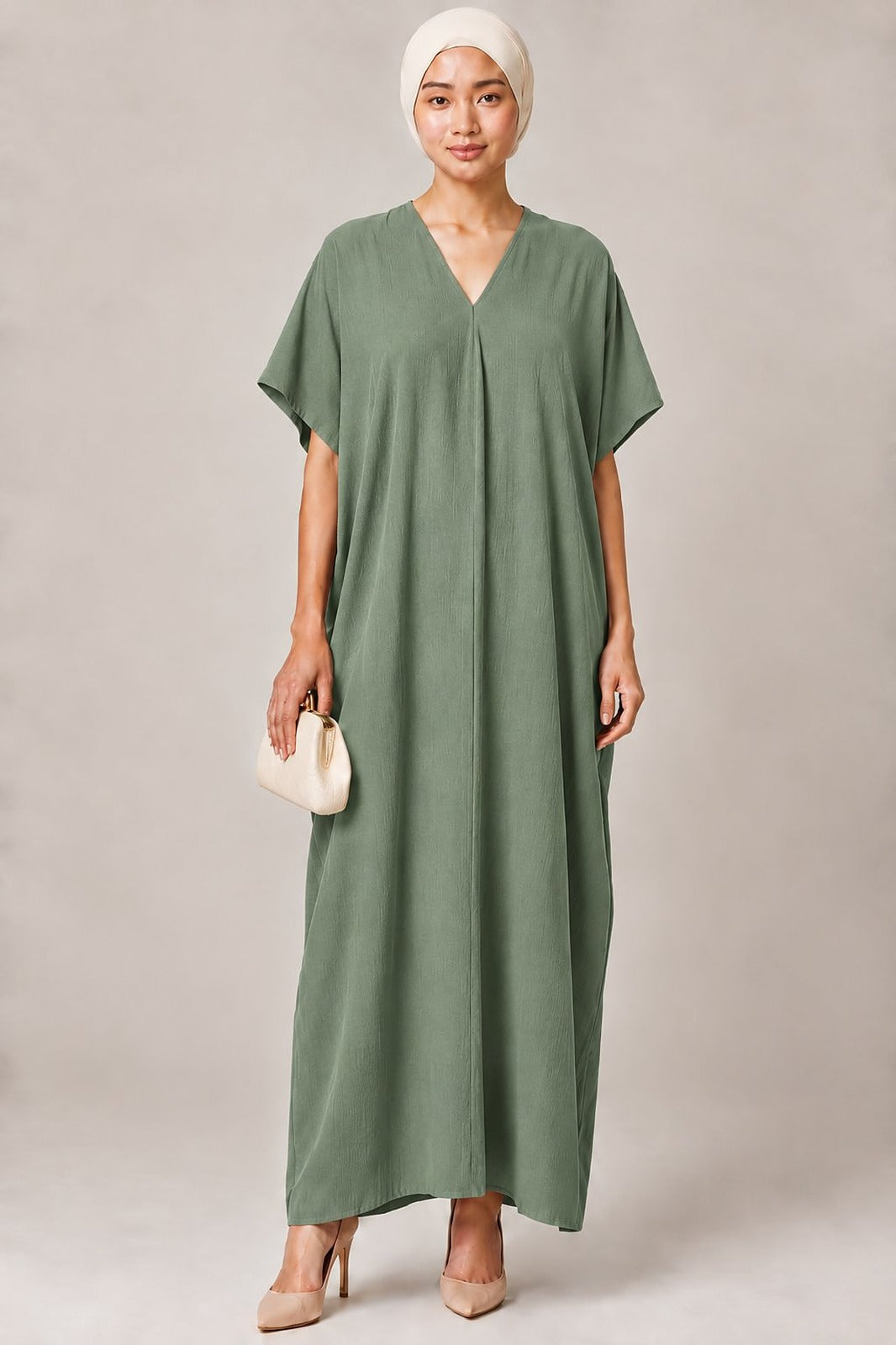 V-Shape Ironless Kaftan