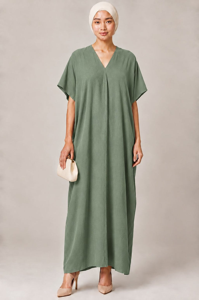 V-Shape Ironless Kaftan